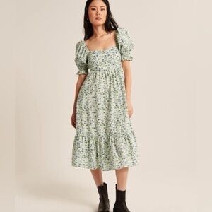 Floral Puff Sleeve Dress